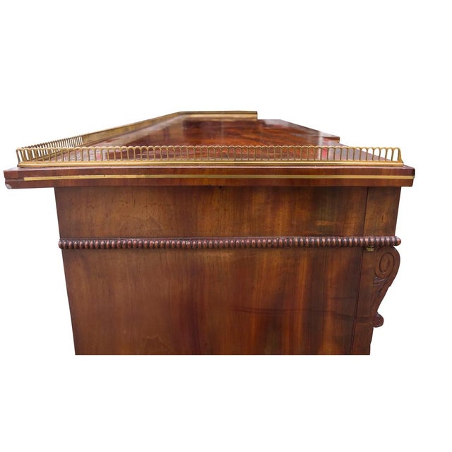 Regency Mahogany and Brass Inlaid Credenza From Westport House, Ireland For Sale - Image 15 of 18