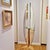 1990s Full Length Floor Mirror W/ Integrated Console Table Surfboard Shape For Sale - Image 12 of 12
