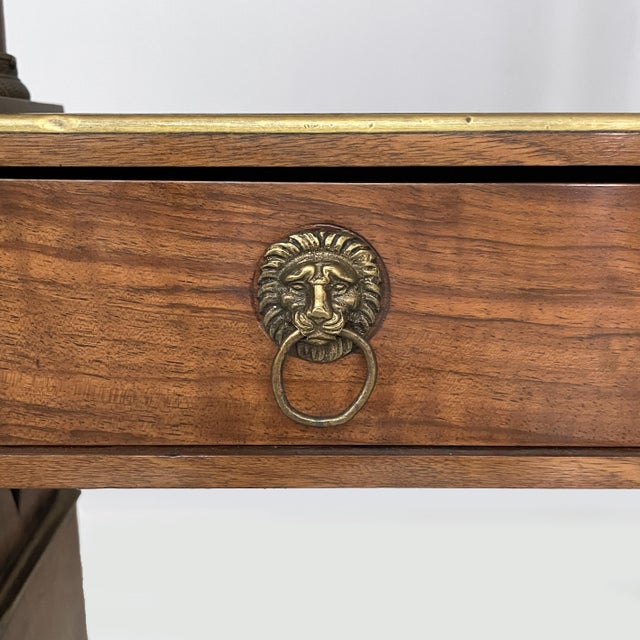 Mid-19th Century Italian Empire Mirror with Drawer For Sale - Image 6 of 18