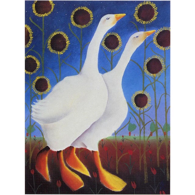 Mackenzie Thorpe "Out Together" Hand Signed Numbered Serigraph Art Print For Sale