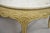 Neoclassical Italian Neoclassical Half Round Demilune Marble Top Ribbon Carved Console Table For Sale - Image 3 of 10