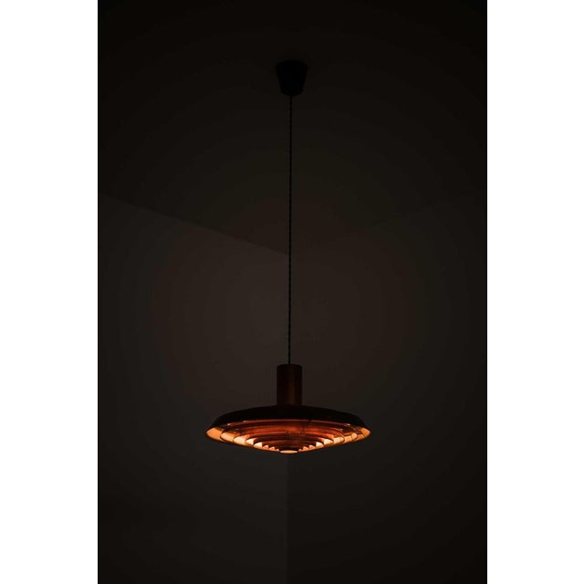 Langelinie Pendant Lamp in Copper attributed to Poul Henningsen, 1950s For Sale - Image 11 of 12