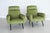 Vintage Italian Lounge Chairs in Green Velvet, 1960s, Set of 2 For Sale - Image 4 of 16