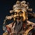 Large Vintage Gilt Bronze God of Wealth Statue - Chinese Caishen Sculpture With Polychrome For Sale In Los Angeles - Image 6 of 10