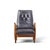 Milo Baughman for James Inc. Mid Century Reclining Lounge Chair with Ottoman The chair measures: 28.5 wide x 36 deep x...