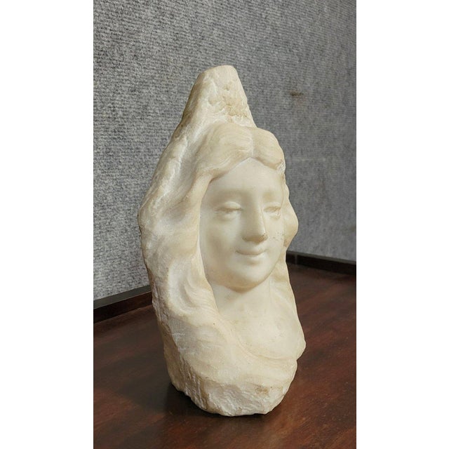 Marble Female Bust Sculpture from Lebrun, 1800s For Sale - Image 3 of 7
