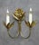 Brutalist French Brutalist Style Floral Wall Lights, 1980s, Set of 2 For Sale - Image 3 of 9