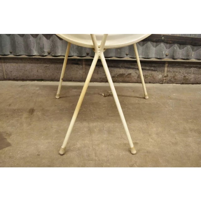 Mid 20th Century Mid Century Modern Italian Wrought Iron Hairpin Leg Bentwood Accent Side Chair For Sale In Philadelphia - Image 6 of 9