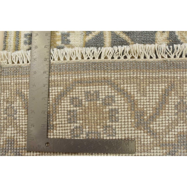 Oushak Rug 3’1” X 5’1” Gray Wool Tribal Hand-Knotted Oriental Carpet For Sale - Image 12 of 12