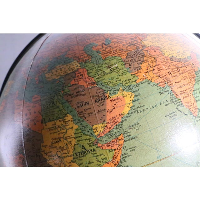 Green Vintage Replogle Globe on Stand For Sale - Image 8 of 18