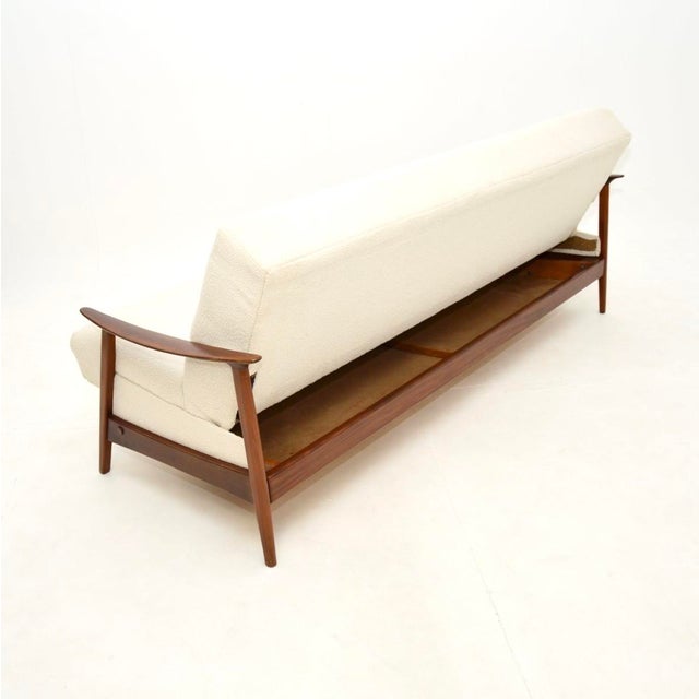 Brown Vintage Danish Afrosia Sofa Bed, 1960s For Sale - Image 8 of 13