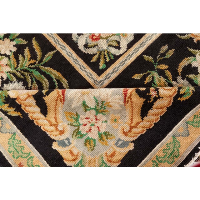 Textile Elegant 1920s French Savonnerie Rug For Sale - Image 7 of 7