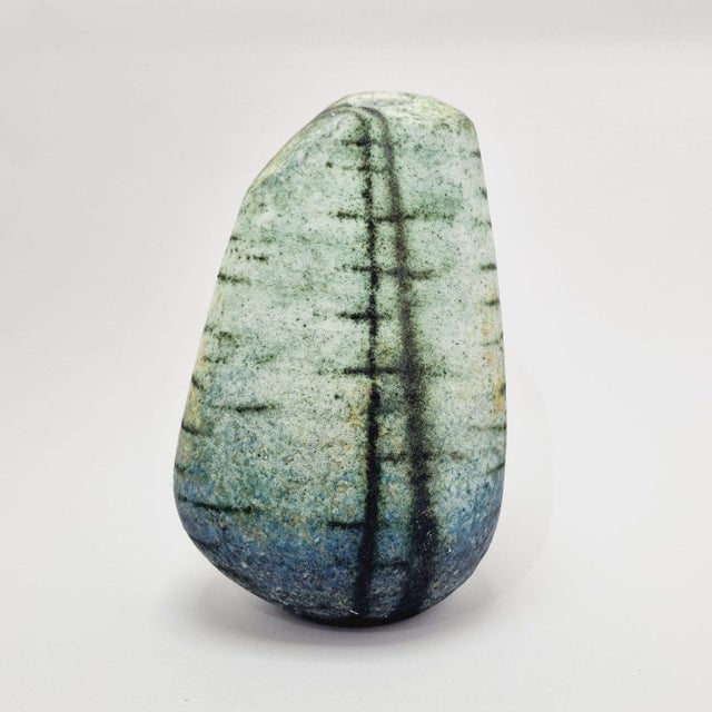Modernist Grog Clay Ceramic Vase by Ágoston Simó. Due to its rustic style, it is a remarkable piece, especially for...