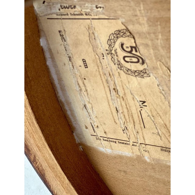 Vintage Blonde and Brown Coffee Table, 1950s For Sale - Image 12 of 15