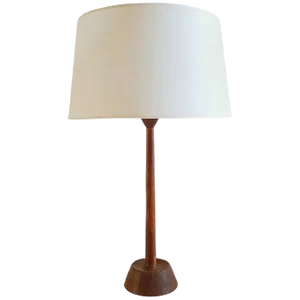 Table Lamp in Oak by Uno & Östen Kristiansson for Luxus, 1950s