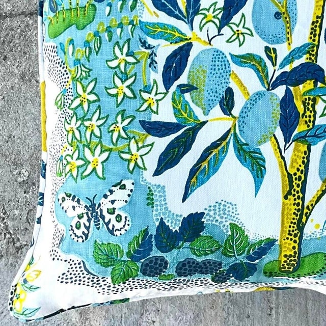 Custom Costal Schumacher “Citrus Garden” Throw Pillow For Sale - Image 10 of 15
