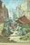 A framed oil on canvas painting by Walter Sicca. Sicca was an Italian painter known for his animated city scenes with...