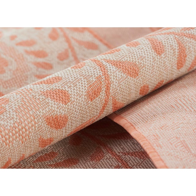 2020s Momeni Contemporary Indoor/Outdoor Riviera Vine Rug in Coral, 5'3" x 7' For Sale - Image 5 of 9