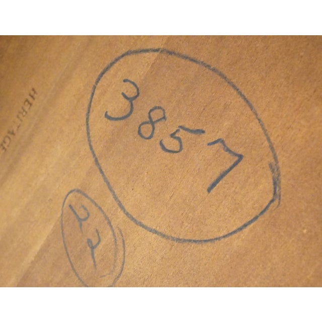 Heritage Furniture Solid Pecan Italian Neoclassical Tuscan Style 108" Dining Table 3857 For Sale - Image 10 of 10