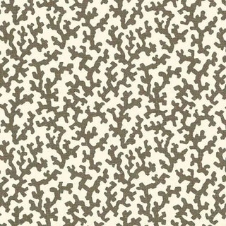 Sample- Schumacher X Veere Grenney Folly Fabric in Berber Brown For Sale