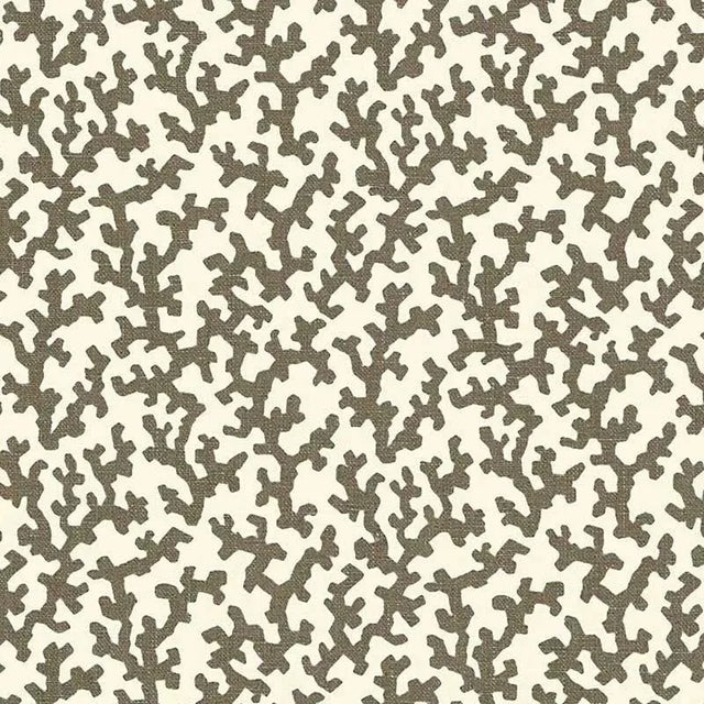 Sample- Schumacher X Veere Grenney Folly Fabric in Berber Brown For Sale
