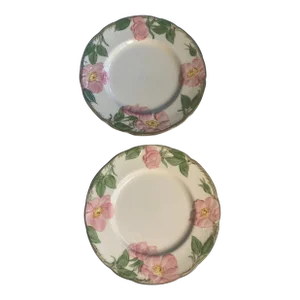 1980s Franciscan Desert Rose Salad Plates, Usa- Set of 2