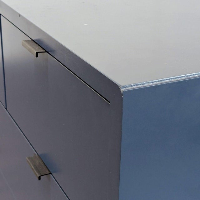 Wood Room & Board Copenhagen Modern Navy 10-Drawer Dresser For Sale - Image 7 of 10