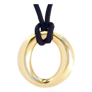 Tiffany & Co. Elsa Peretti Spain Sevillana Pendant 18k Gold For Sale