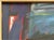 Blue Abstract Acrylic Painting on Canvas by Warren Fischer ‘American, 1943-2001’ For Sale - Image 8 of 14