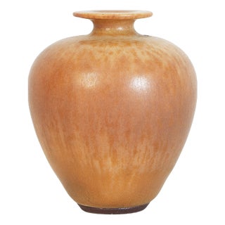 Vintage Orange Vase by Berndt Friberg, 1960s For Sale