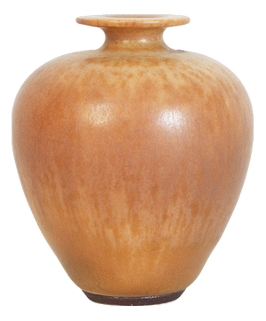 Vintage Orange Vase by Berndt Friberg, 1960s