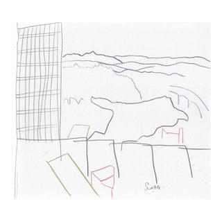 1990s Norbert Voelkel Seattle Modern Drawing For Sale