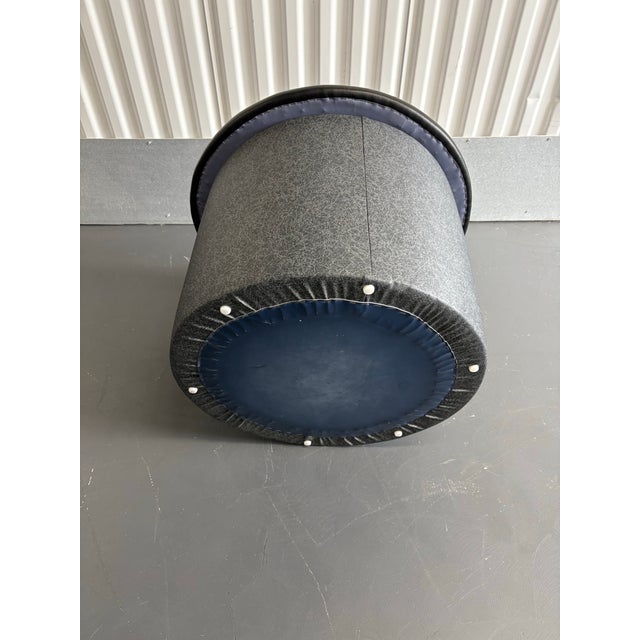 Vintage Modern Upholstered Vinyl Mushroom Stool For Sale - Image 12 of 12