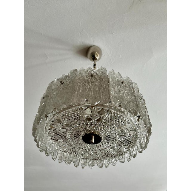 Pendant Lamp with Crystal Glass Elements by Carl Fagerlund for Orrefors, Sweden, 1960s For Sale - Image 18 of 18