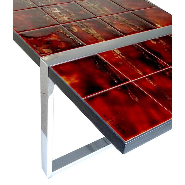 Brown Large Vintage Space Age Console Table from Belarti For Sale - Image 8 of 14