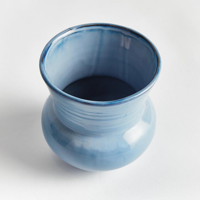What makes this pot unique is the deep, aqueous reactive glaze. Made of a highfired stoneware, the rich depth of color is...
