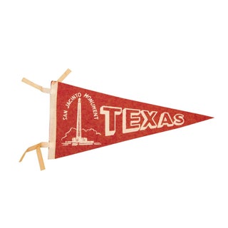 Texas, San Jacinto Monument Felt Flag For Sale