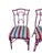 2 Vintage Chinese Chippendale Regency Side Chairs Dining Aluminum Faux Bamboo For Sale - Image 4 of 13