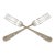 Kirk Stieff Rose Pattern Sterling Silver Forks S/2 For Sale