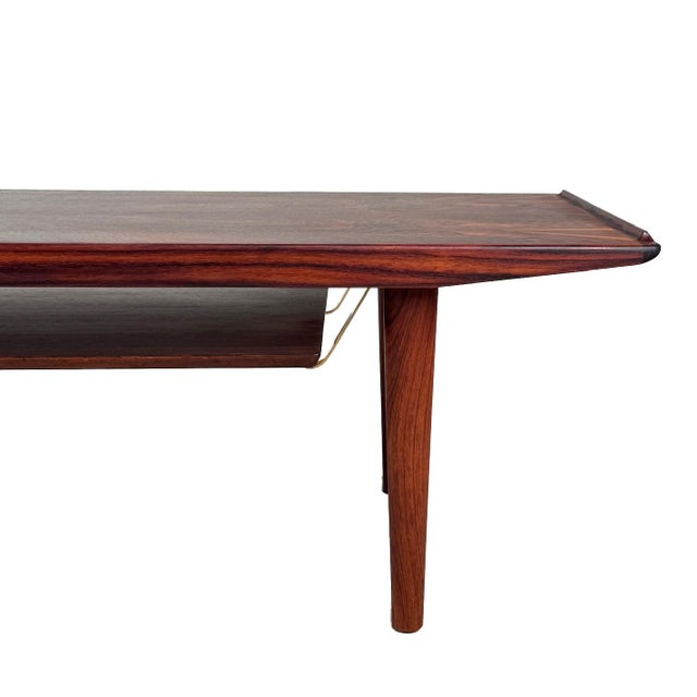 Vintage Danish Rosewood Coffee Table For Sale In Seattle - Image 6 of 7