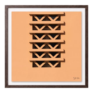 “Cascais 04” Giclee Archival Pigment Print 18x18 Framed in Walnut For Sale