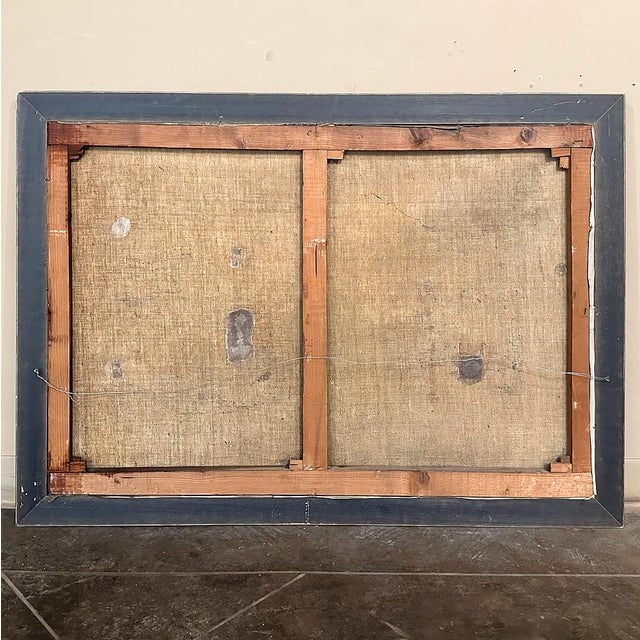 Antique Framed Oil Painting on Canvas by Henri J. Pauwels (1903-1983) For Sale - Image 18 of 18