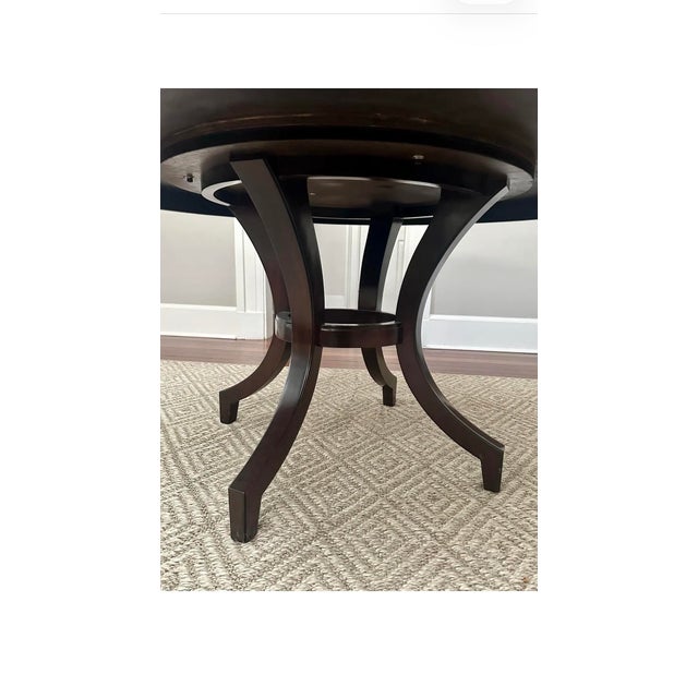 Mahogany Round Dining Table For Sale - Image 11 of 12
