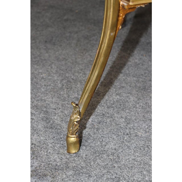 Pair of Directoire Style Brass Ramshead Two Tier Gueridon End Tables For Sale - Image 12 of 13