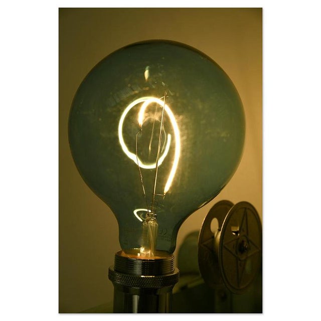 Metal Noris Projector Transformed Into Light Fixture For Sale - Image 7 of 8