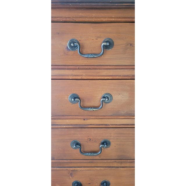 Fine Vintage Pine Chippendale Style Lingerie Chest For Sale - Image 10 of 16