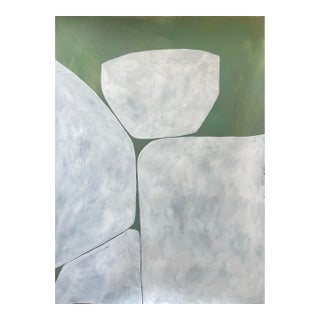 2026 " Cupola" Abstract Minimalist Painting on Paper Unframed by Artist r.k. Red For Sale