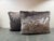 These stenciled silk velvet pillows by Nomi Textiles exhibit a luxurious and elegant aesthetic. The velvet fabric has a...