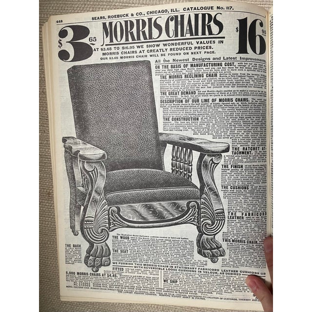 Antique Late 1800s Reclining Paw Foot Morris Attributed Chair For Sale - Image 12 of 12