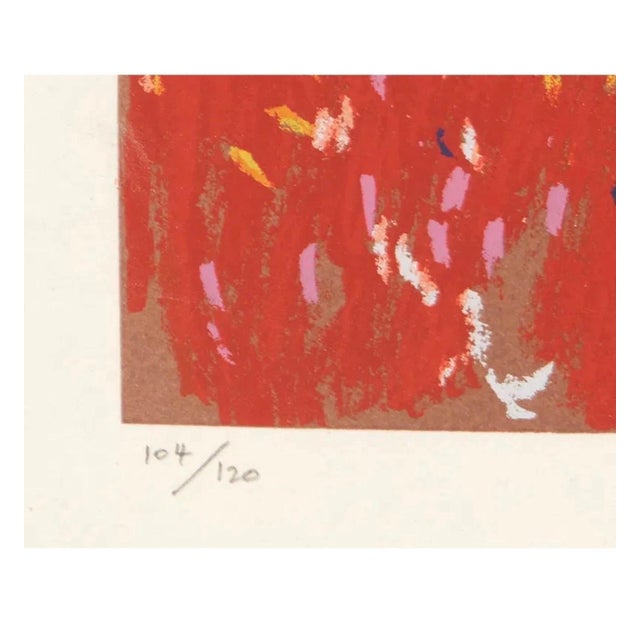 Printmaking Materials George Segal, American Pop Art George Segal Color Expressionist Lithograph Woman in Red Kimono, 1985 For Sale - Image 7 of 10